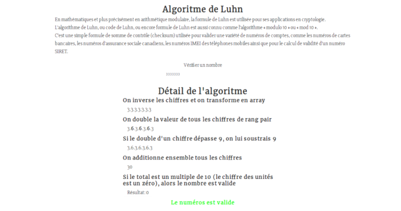 Ilustration de l'algoritme de Luhn